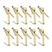 Picture Hangers w Nails - Photo Frame Hanging Hooks Kit - Holds 10 lbs - 50 Pcs