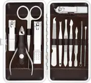 Manicure, Pedicure Kit, Nail Clippers, Professional Grooming Kit, Nail Tools wit