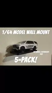 1/64 HOTWHEELS GREENLIGHT WALL MOUNT HOLDER STAND DISPLAY