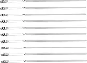 10Pcs Thicken Flat BBQ Skewers Durable Stainless Steel Grilling Tools for Outdoor Picnics Easy to Clean Reusable Barbecue Sticks