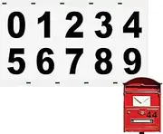 Vriusi Mailbox Numbers for Outdoor, Mailbox Number with Reflective Sticker, Address Number Sticker, Outdoor Waterproof Fade Resistant Decal for