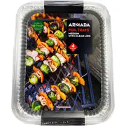 Armada BBQ Foil Trays With Clear Lids Medium 4 pack