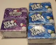 ICE BREAKERS Peppermint & Arctic Grape ICE CUBES (30) 40 Ct Bottle FREE SHIPPING