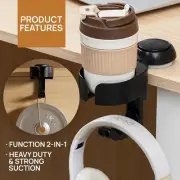 NWT ~ 2 in 1 Multi-Functional Suction Cup Desk Cup Bottle Can Holder To 11 lbs.