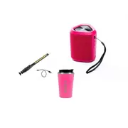 Adventure Kings Rechargeable Work Light + Pink Bluetooth Speaker + Pink Coffee Cup