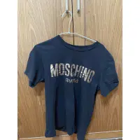 在飛比找蝦皮購物優惠-MOSCHINO SWIM 八成新 黑色短袖上衣