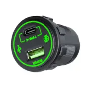 USB Phone Charge Socket For Car Motorcycles Fast Charging Type C Waterproof (for: Porsche)