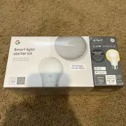 Google Smart Light Starter Kit Google Home Mini & GE C-life Smart Bulb - New