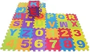 Amagogo Alphabet Tiles Numbers Puzzle Soft Foam Game Floor Mats