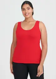 [Taking Shape] Taking Shape Bamboo Base Cami Size 26 in Racing RED - Plus Size Women's Tops & T Shirts Racing Red