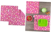 Funkins Reusable Cloth Placemats for Kids & Lunch Boxes | Reusable, Eco