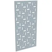 ProtectorAl 300-1200w x 1201-2400h Silver Matt/Gloss White Mosaic Unframed Composite Deco Panel