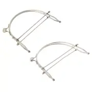 1Pc Metal Half Round Frame Kiss Clasps Lock Purse Bag Handbag Handle