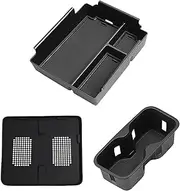 BYD Shark 6 Pickup Truck Dedicated Central Control Cup Holder Anti-Skid pad Set (3 Pieces) Detachable Design Shockproof and Spill-Proof Black Silicone Material Easy to Clean car Accessories