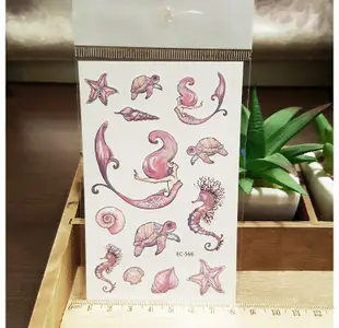 【萌古屋】粉紅美人魚 - 兒童Party卡通防水紋身貼紙刺青貼紙EC-566 K12