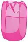 Pop up Laundry Hamper, Collapsible Laundry Basket Foldable Rose Red - 1 Pack