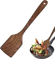 Wooden Spatulas for Cooking | Kitchen Turner Scraper - Non-Scratch Wood Flat Spurtle for Pan, Cooking Utensils for Non Stick Cookware