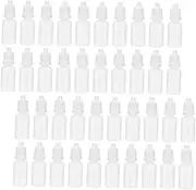Vaguelly 60pcs Transparent Squeezable Dropper Bottles Applicator Essential Oil Dispenser for Travel for Eye Drops Ear Drops and Liquid Storage