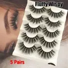 Wispy Flared Eye Lash Extension False Eyelashes 6D Faux Mink Hair Crisscross