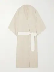 Deiji Studios - The 02 Linen Robe - Cream - One size