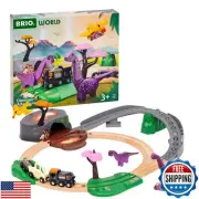 BRIO World – 36094 Dinosaur Adventure Set | Deluxe Toy Train Set for Kids Age