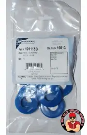 Tectran Polyurethane Gladhand Glad Hand Seal, Blue, Bag of 10, 101115B