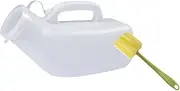 Portable Urinary Container for Men with Handle And Lid for Outdoor Use, White