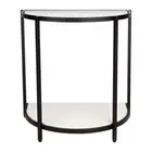 NEW Cafe Lighting Crescent Stone Side Table Black