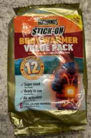 HotHands Body Warmer with Adhesive 8 pack of Warmer Value Pack