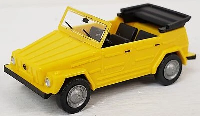 WIKING NEW HO 1/87 Scale VW 181 Volkswagen Thing in Yellow with Top Down