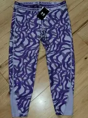 Under Armour purple printed cropped capris leggings NWT girls' XL YXL