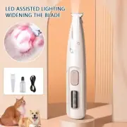 Pet Micro Precision Trimmer w/LED Light 18MM Widen Blade Paw Trimme Waterproof