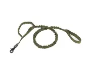 Tactical Dog Leash Military Adjustable Dog Leash Quick Release Elastic Leads Rope -green - Green