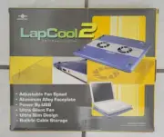 Vantec LapCool 2 notebook cooler pad laptop lap NEW box adjustable fan speed USB