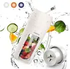 GREECHO Portable Blender, One-handed Drinking Mini Blender for Shakes White