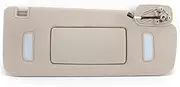 XEBRAD Sun Visor Shade Mirror Beige ABS Sunvisor Car Sunscreen Shade Car Accessories, for Cadillac, for Escalade 2007-2014 Car Sun Visor(Black Left Side)