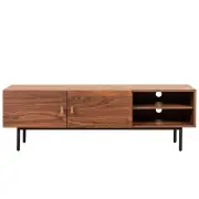 HomeStar Sweden Lowline TV Stand Entertainment Unit 150cm - Dark Timber