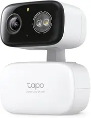 Tapo C216 Mini Security Camera with Recording, 2K 3MP, 360° Cover for Indoor and Outdoor Use, AI Detection and Notifications, MicroSD Card up to 512 GB, 105.5 x 77.8 x 69.8 mm