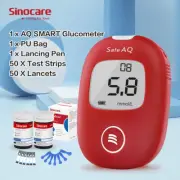 AQ Smart Blood Sugar Monitor Glucose Monitoring Kit with 50 Strips 5S Test Time
