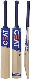 STEFFER Kashmir Willow Cricket Bat Hard/Tennis Ball Bat Short Handle with Cricket Hammer Free for Men and Women
