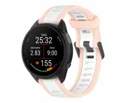 Suunto 3 & 3 Fitness Dual Colour Silicone Watch Straps - Pink & White