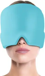 IODOO Form Fitting Gel Ice Headache/Migraine Relief Hat, Cold Therapy Migrain...