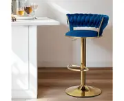 Bar Stools Swivel Kitchen Stool Chairs Blue