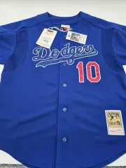 Los Angeles Dodgers Hideo Nomo #10 Mitchell & Ness 2004 Baseball Jersey Sz Large