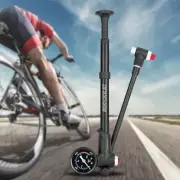 Bike Pump Inflator with Gauge Bicycle Air Pump for Fork Rear Suspension Tire