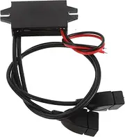 Car Power Supply Module 12V to 5V USB Converter 3A Dual Port Voltage Step Down for Car Electronics Dash Cam Charger