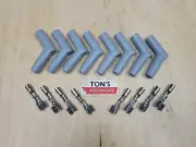 Multi Angle MSD Spark Plug Wire Terminals & Angled Grey boots 8 Pack
