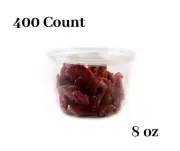 400 Ct. Plastic Deli Food Storage Containers with Lids 8oz.