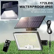 LED Solar Street Outdoor Lights 3 Lighting Modes Wireless Solar Motion Sensor Waterproof Wall Lamp Solar Powered Garden Fence Yard 1PC