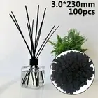 100 Rattan Natural Gold Reed Diffuser Aroma Replacement Sticks 3*230mm Black